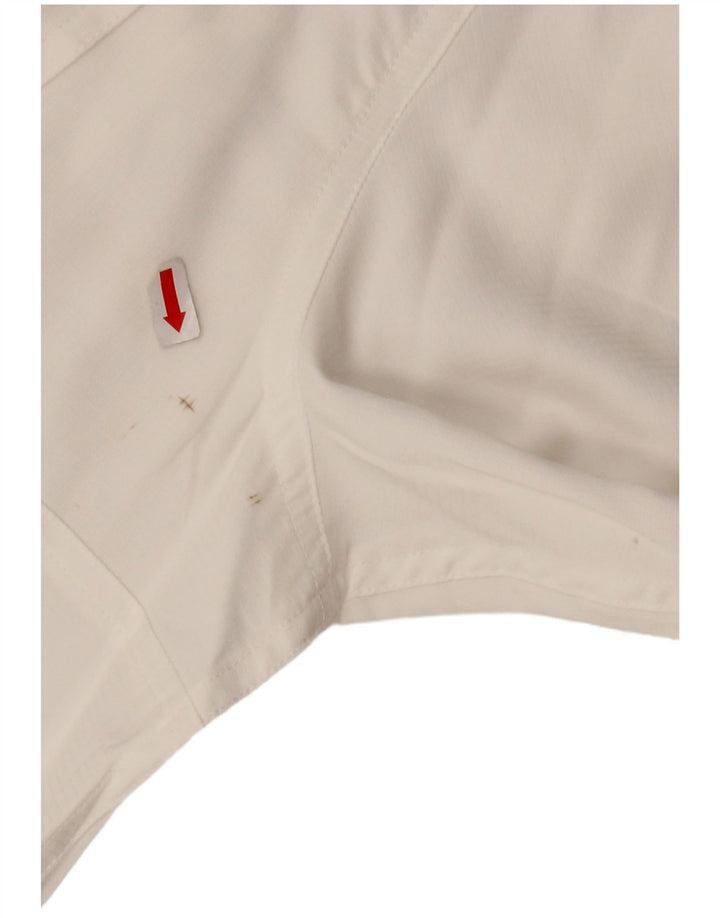 EDDIE BAUER Męska koszula z krótkim rękawem XL, biały poliester