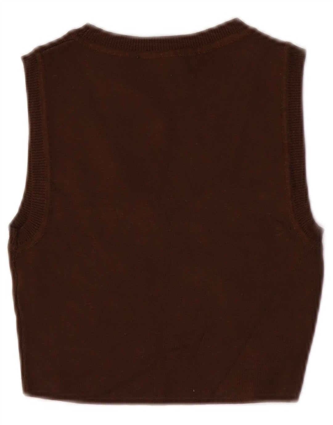 Damski podkoszulek bez rękawów Zara UK 8 Small Brown wiskoza