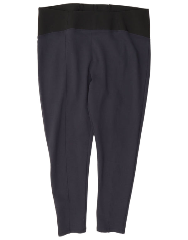 Damskie legginsy z wysokim stanem Marks & Spencer UK 20 2XL Granatowa wiskoza