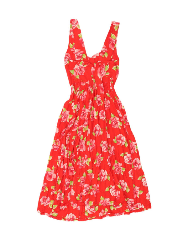 Damska sukienka letnia L'altra Moda UK 6 XS w czerwone kwiaty