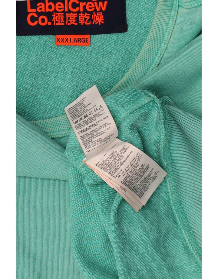Męski sweter Superdry 3XL, zielony, bawełniany