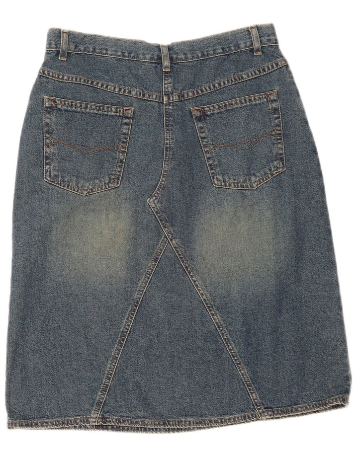 Marks & Spencer Damska spódnica dżinsowa UK 14 Medium W30 Niebieska bawełna