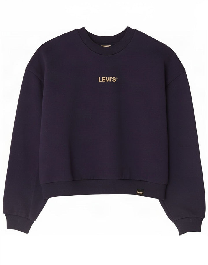 Damski sweter oversize Levi's Crop UK 10, mały, granatowy