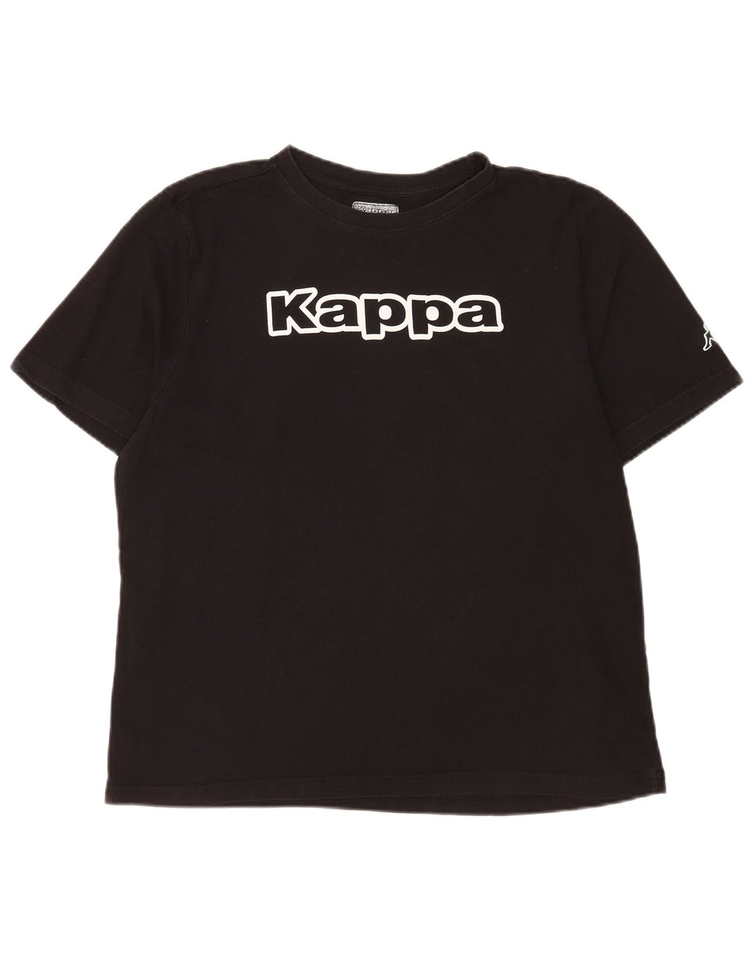 Męski T-shirt z grafiką Kappa, duży, czarny