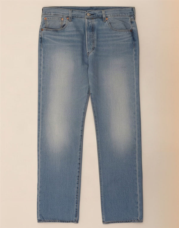 Męskie jeansy Levi's 501 Straight W34 L32 Niebieskie bawełniane