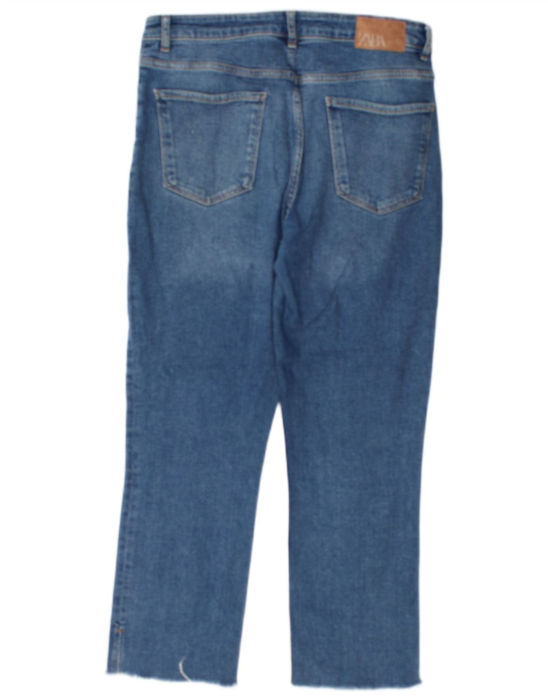 Dżinsy damskie Zara Cropped EU 42 Large W32 L25 Niebieskie