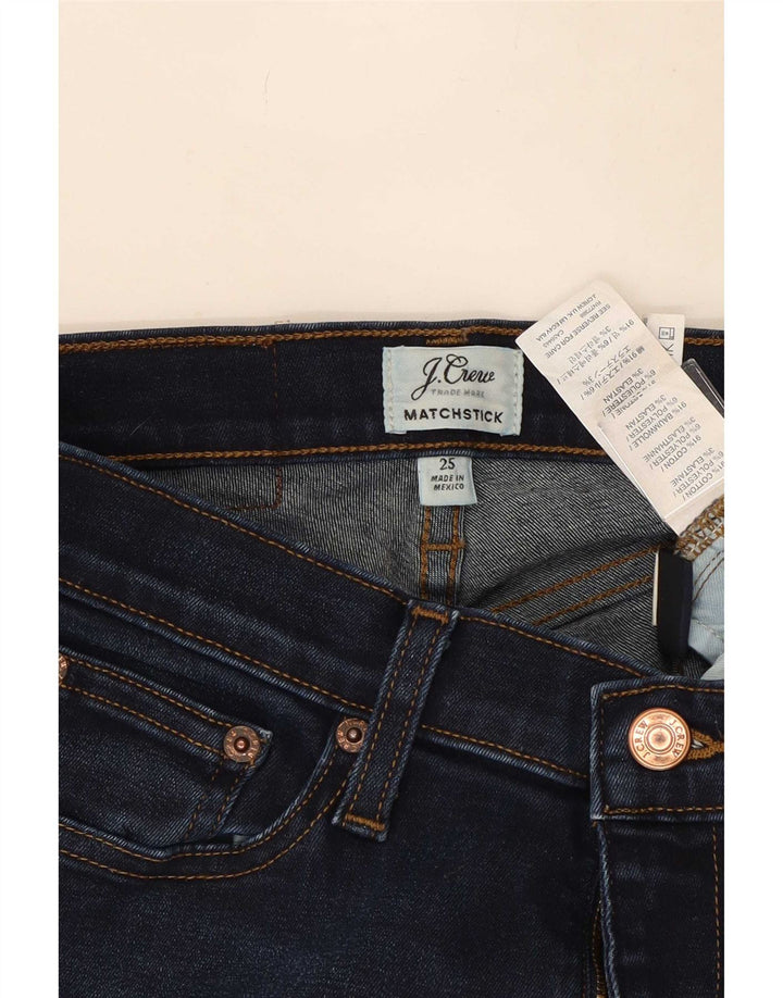 Jeansy damskie J. Crew Matchstick W25 L30 Granatowe, bawełniane