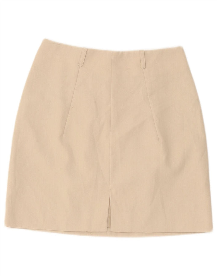 Damska spódniczka Mini Sport Staff IT 42 Medium W32 Beżowy Rayon