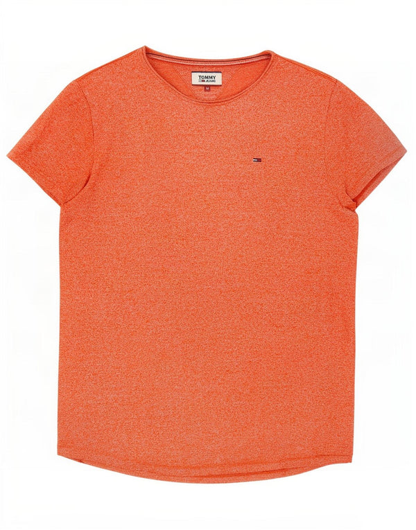 T-shirt damski Tommy Hilfiger Top UK 18 XL Pomarańczowa, nakrapiana bawełna