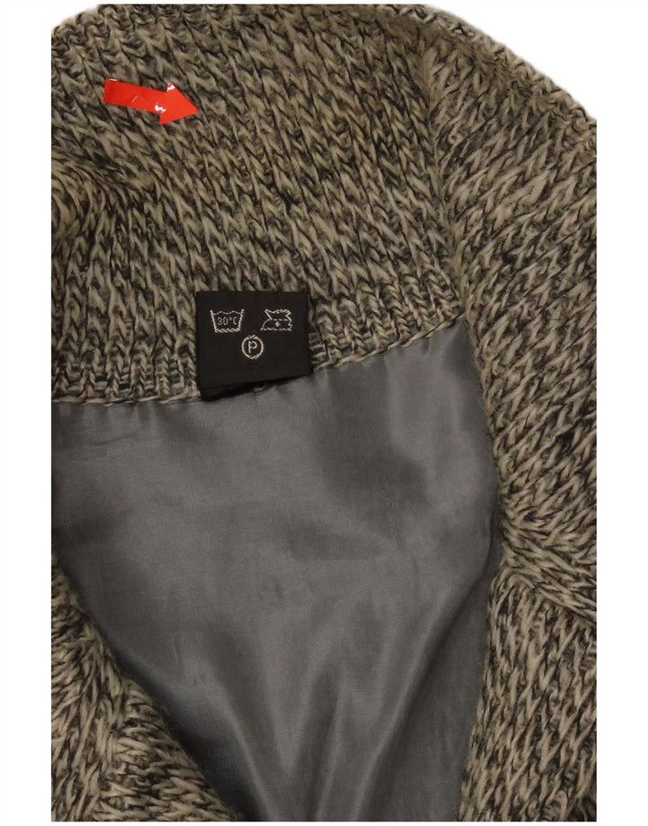 Sweter męski w stylu vintage, średnioszary, nakrapiany