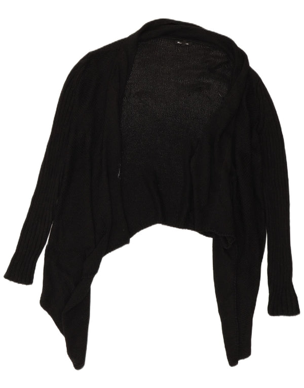 Sweter damski Massimo Dutti z otwartym kardiganem UK 14, średni czarny octan