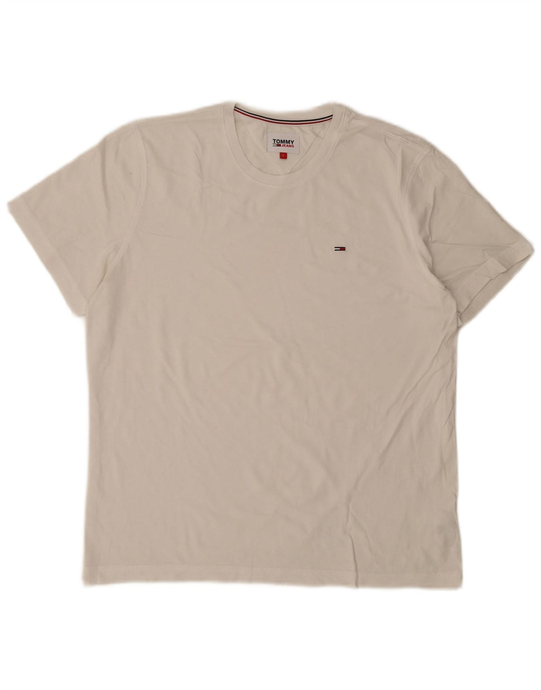 T-shirt męski TOMMY HILFIGER, duży, biały, bawełniany