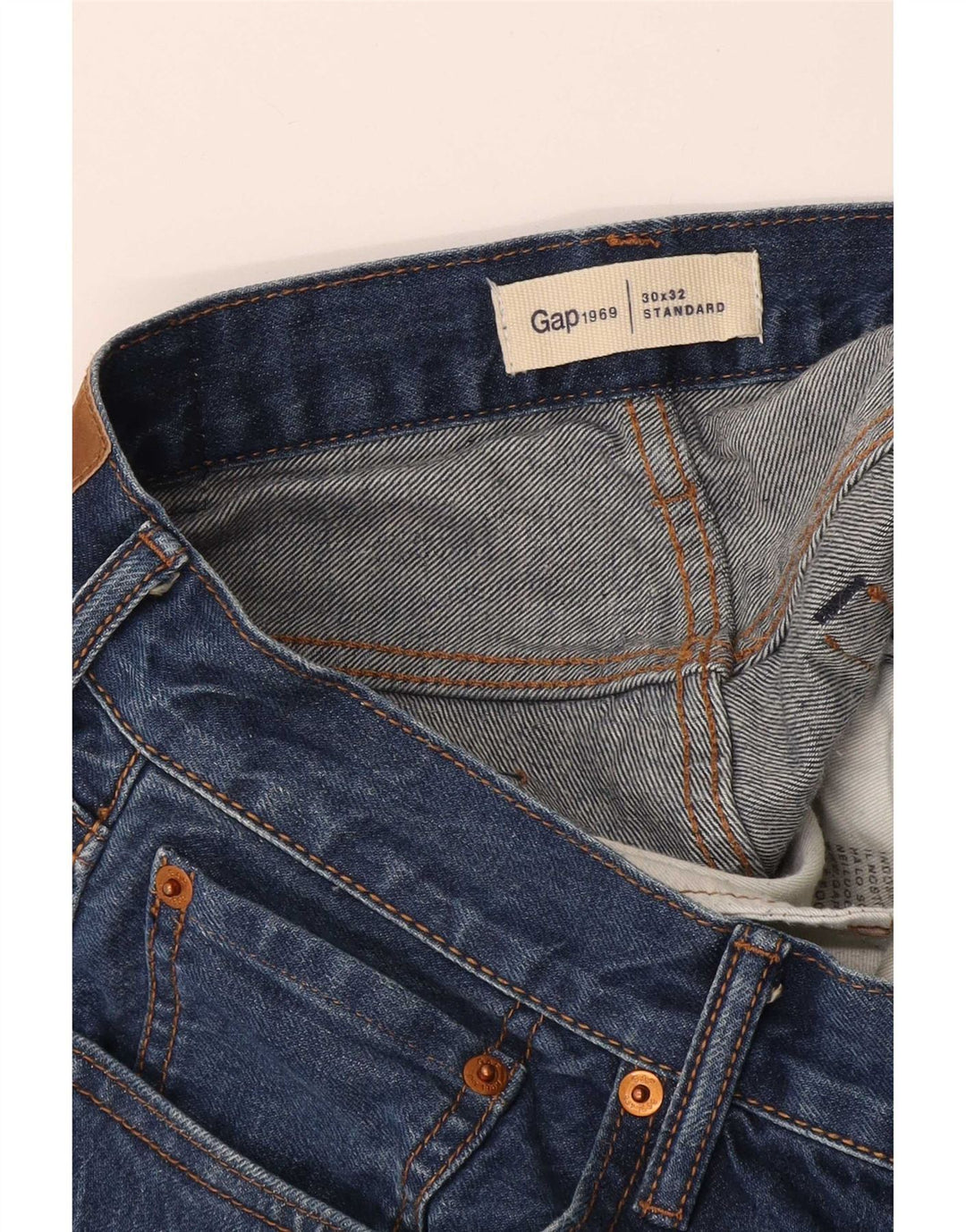 Damskie jeansy Gap Straight W30 L32 Niebieskie