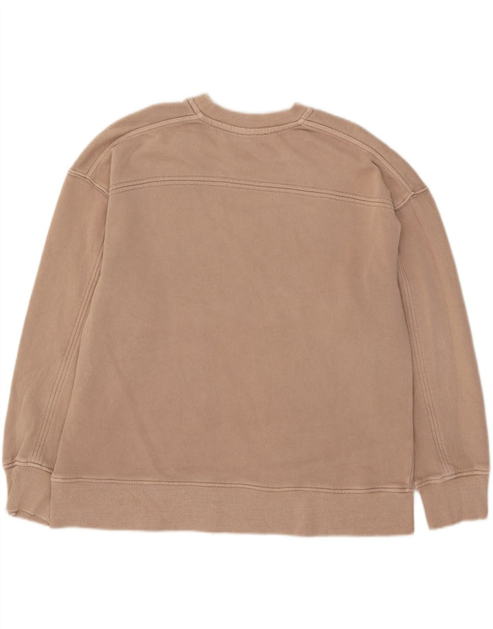 Damska bluza oversize Zara UK 14, średnia beżowa bawełna