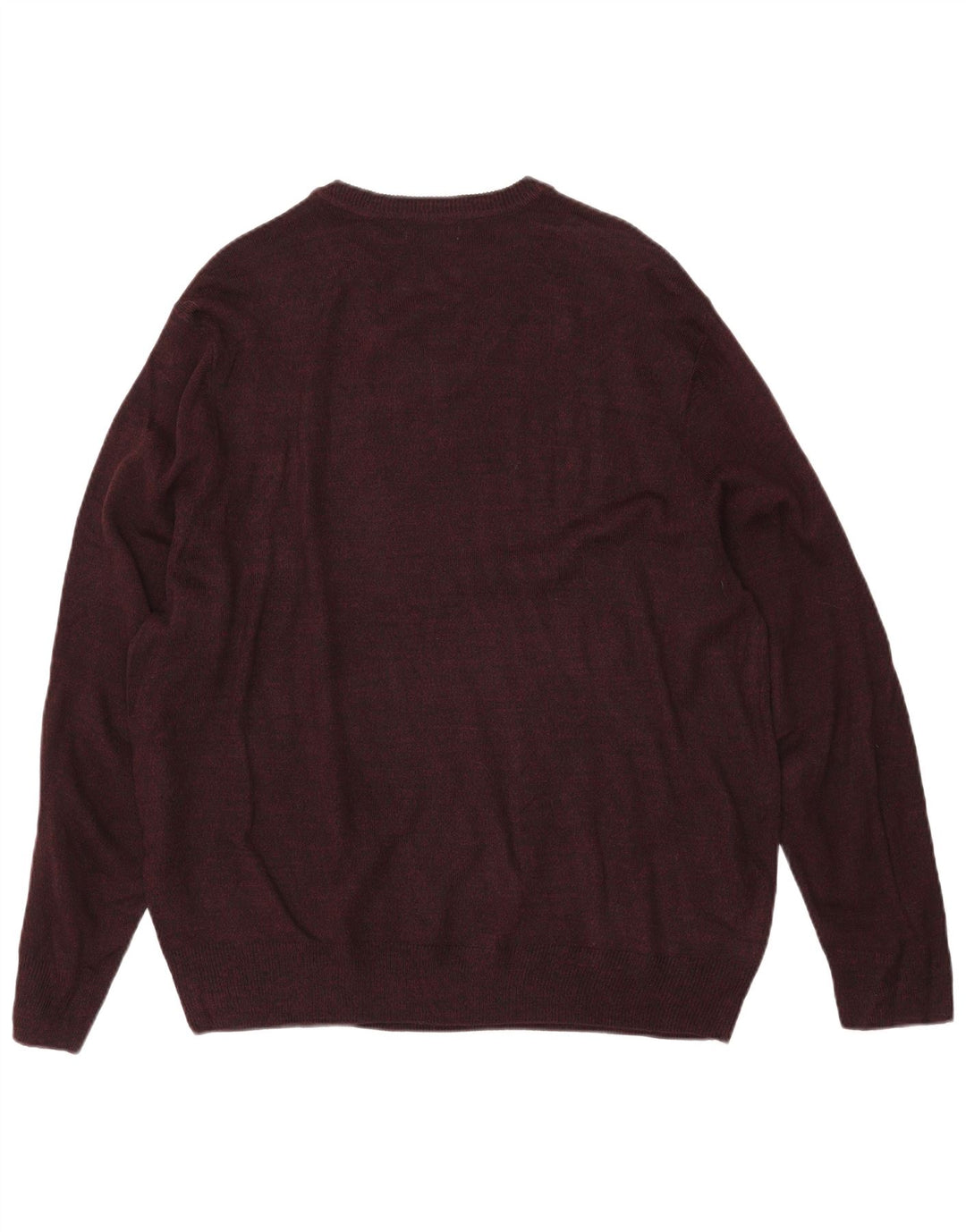 Męski sweter DOCKERS z dekoltem w kształcie litery V, duży, bordowy, wykonany z tkaniny argyle/diament