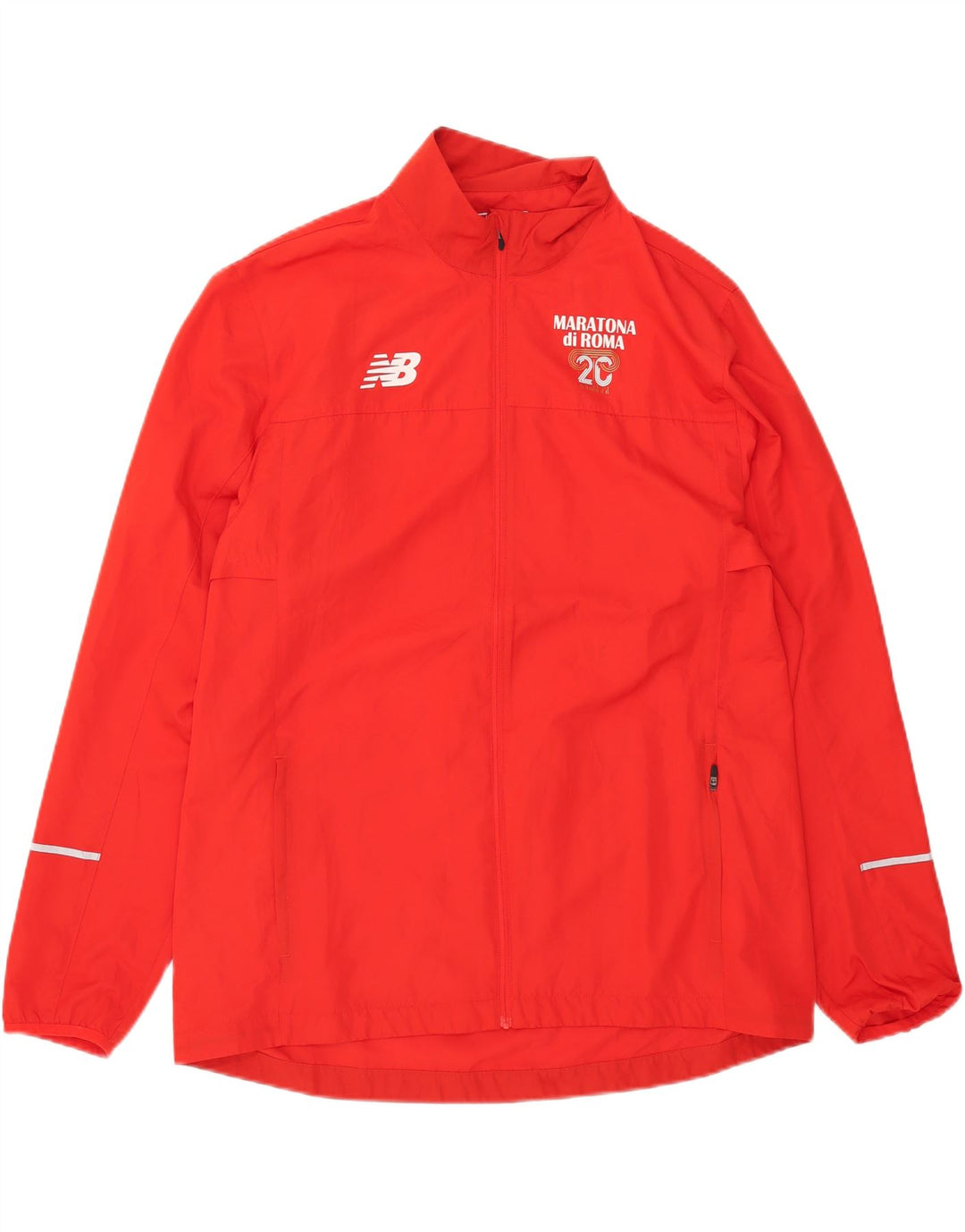 Męska kurtka dresowa New Balance XL, czerwona, poliestrowa