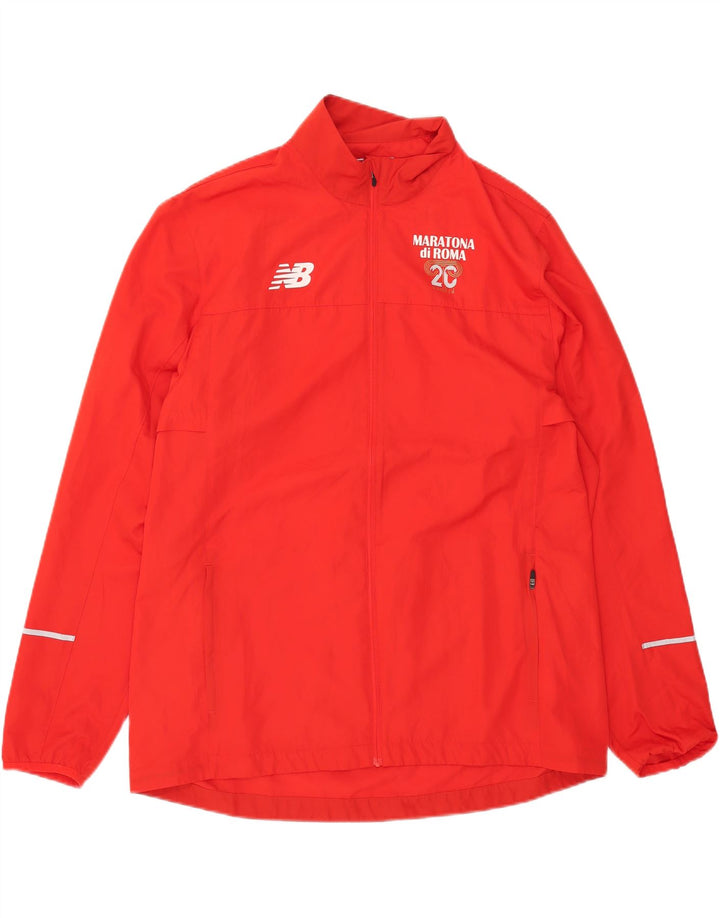 Męska kurtka dresowa New Balance XL, czerwona, poliestrowa