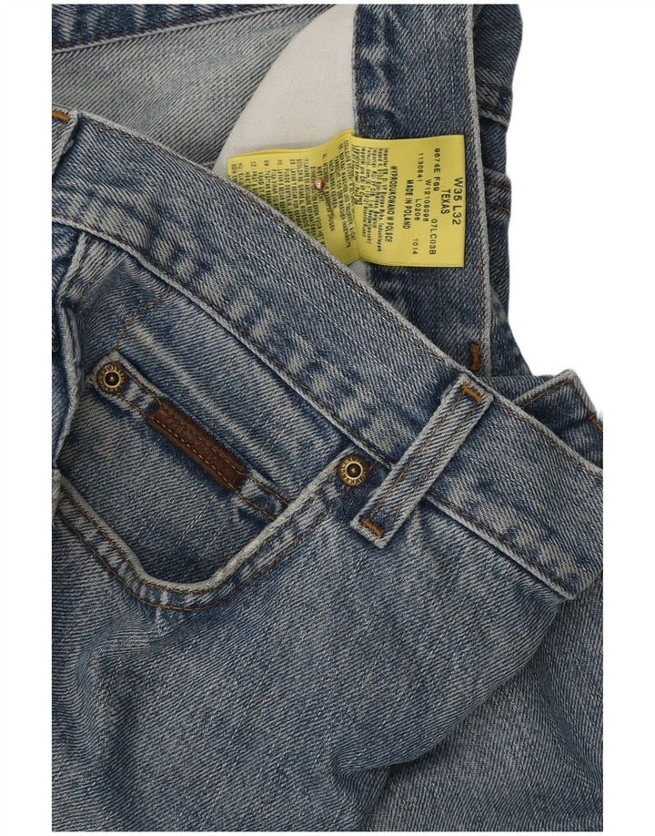 Męskie jeansy Wrangler Texas Straight W35 L29 Niebieskie, bawełniane