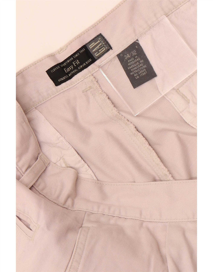 Spodnie damskie Gap Pegged Chino W34 L32 Beżowa bawełna