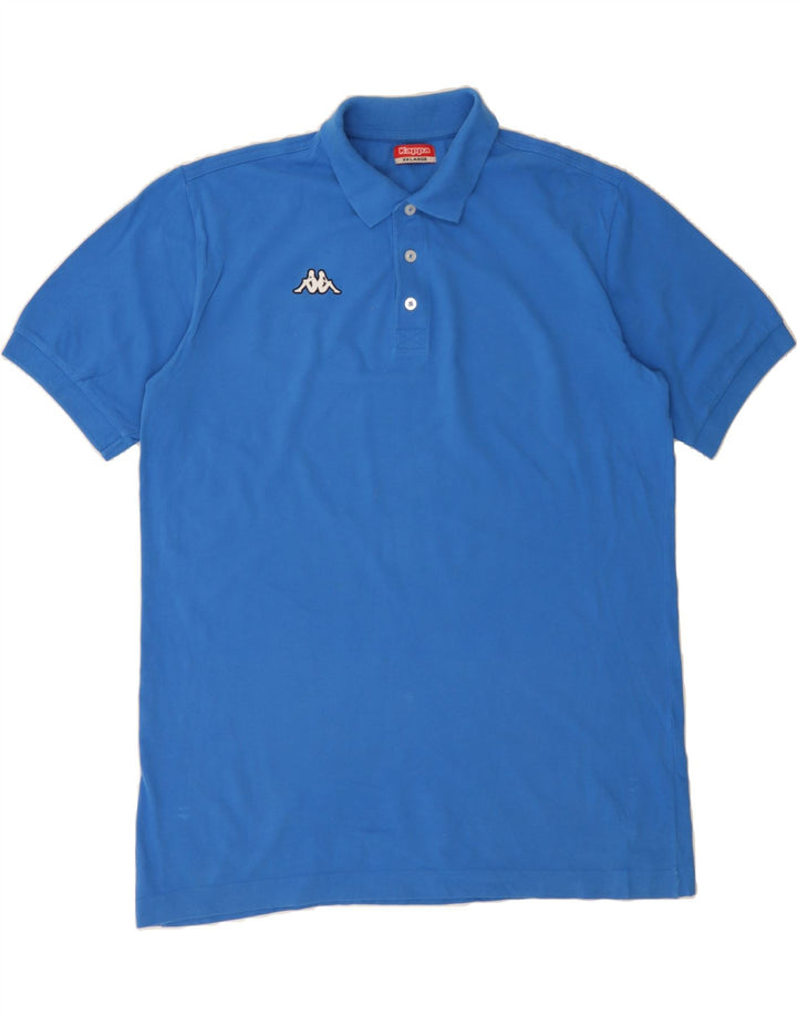 KAPPA Mens Polo Shirt 2XL Blue Cotton Vintage Kappa and Second-Hand Kappa from Messina Hembry 