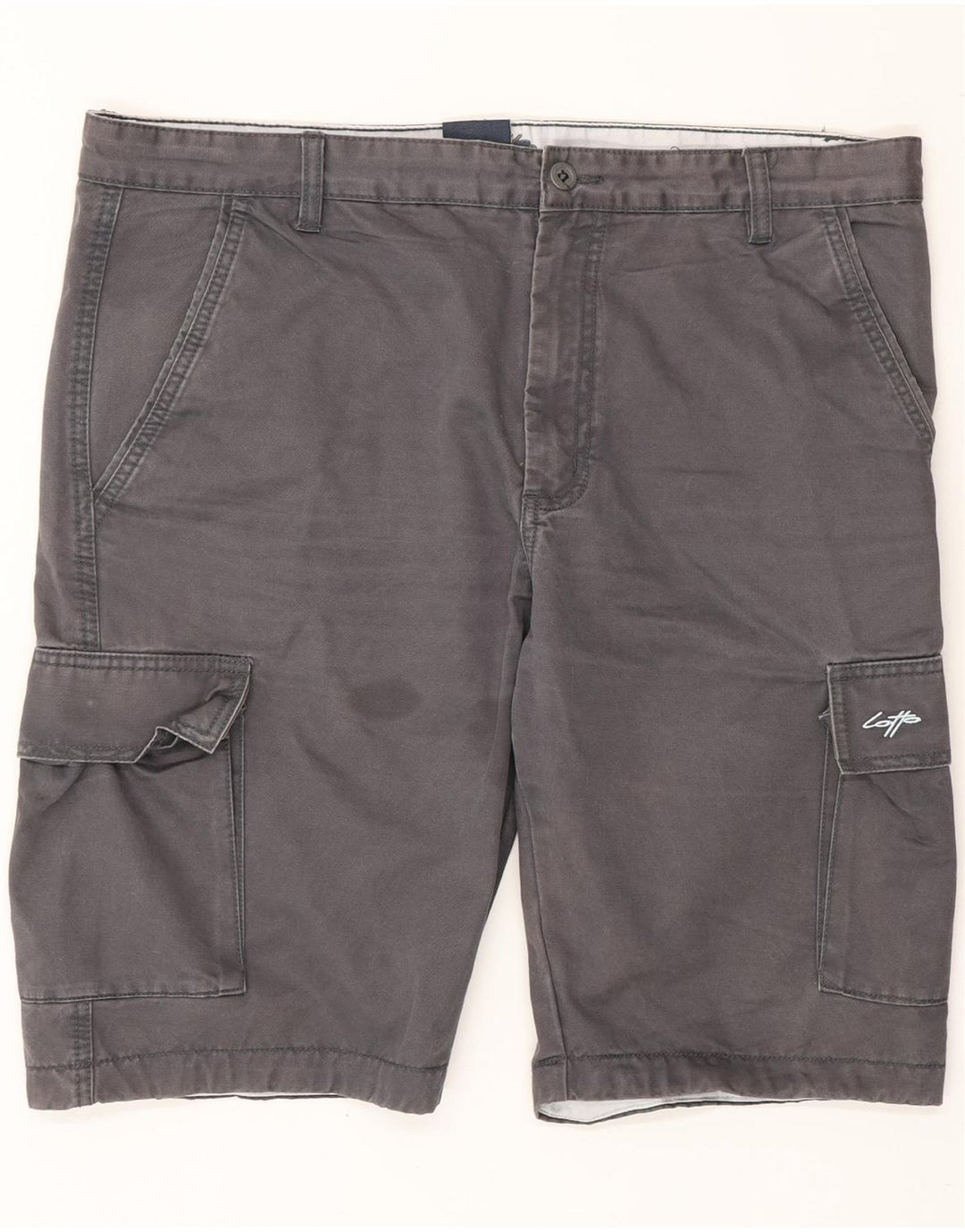 LOTTO Mens Cargo Shorts 2XL W42  Grey Cotton Vintage Lotto and Second-Hand Lotto from Messina Hembry 