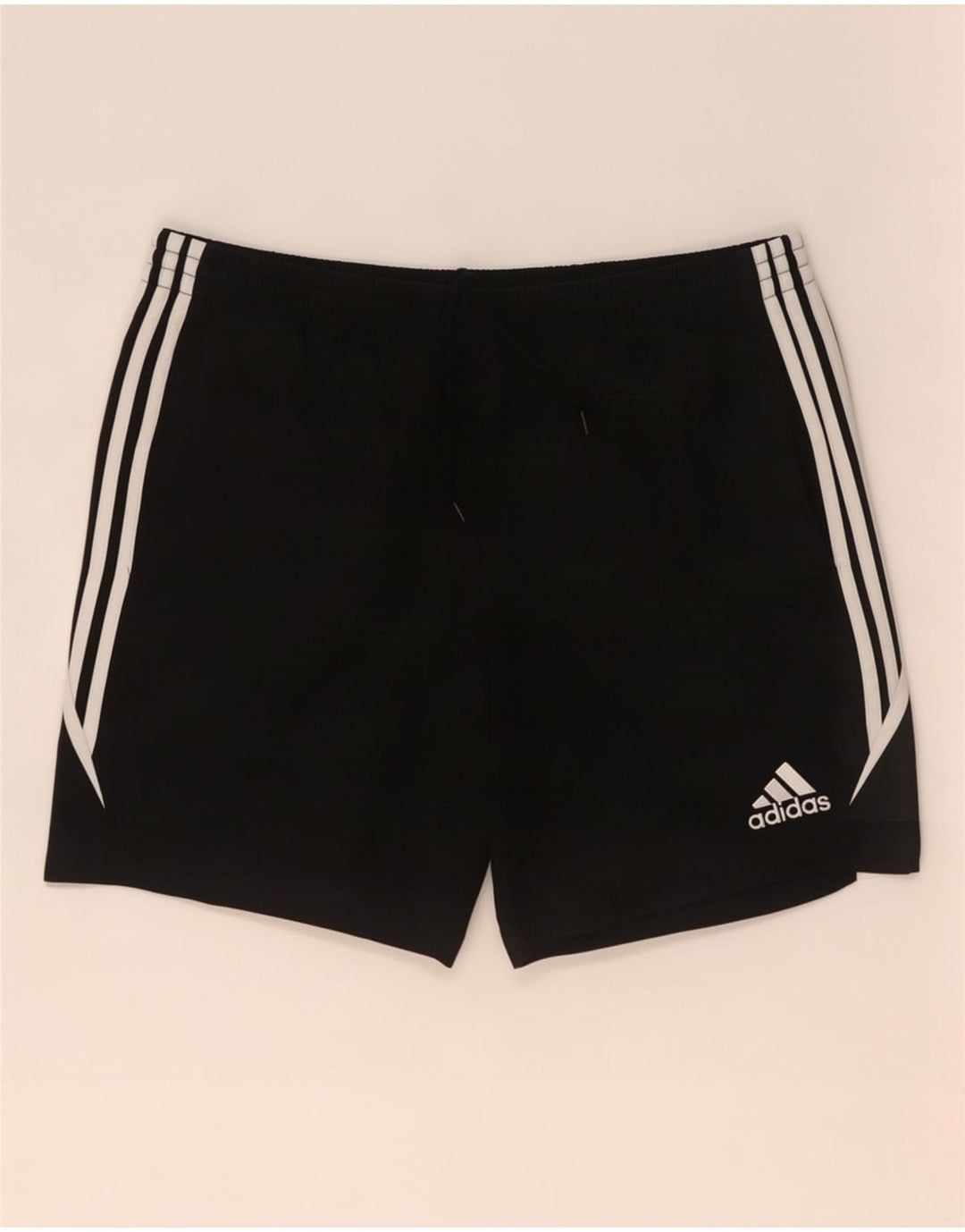 Męskie spodenki sportowe Adidas, duże, czarne, z blokami kolorów, poliestrowe