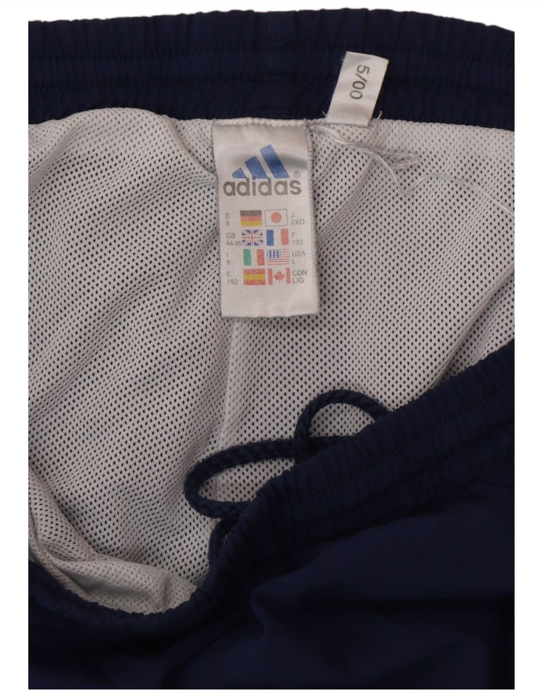 Męskie spodnie dresowe ADIDAS Joggers UK 44/46 Duży granatowy poliester