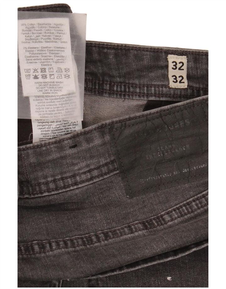 Męskie jeansy Jack & Jones GLENN Slim W32 L32 Szara bawełna