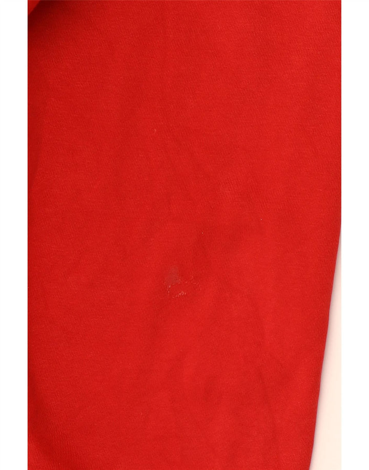 Męski sweter z kapturem i zamkiem ADIDAS XL, czerwony, bawełniany