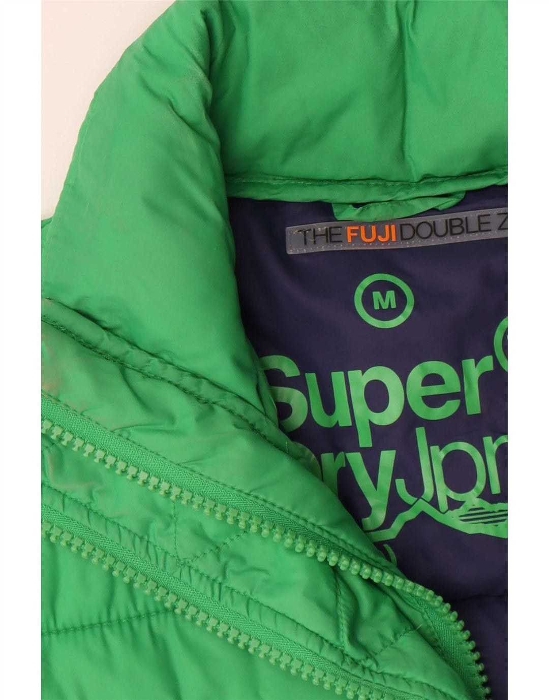 Damska ocieplana kurtka Superdry UK 14, średni zielony poliester