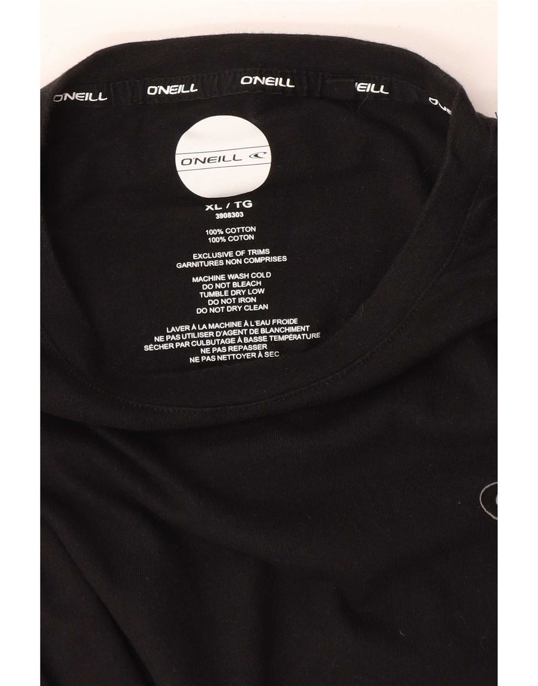 T-shirt męski O'Neill Top XL, czarny, bawełniany