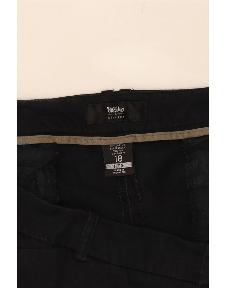 MOSSIMO Womens Hot Pants US 18 2XL W40 Black Cotton Vintage Mossimo and Second-Hand Mossimo from Messina Hembry 