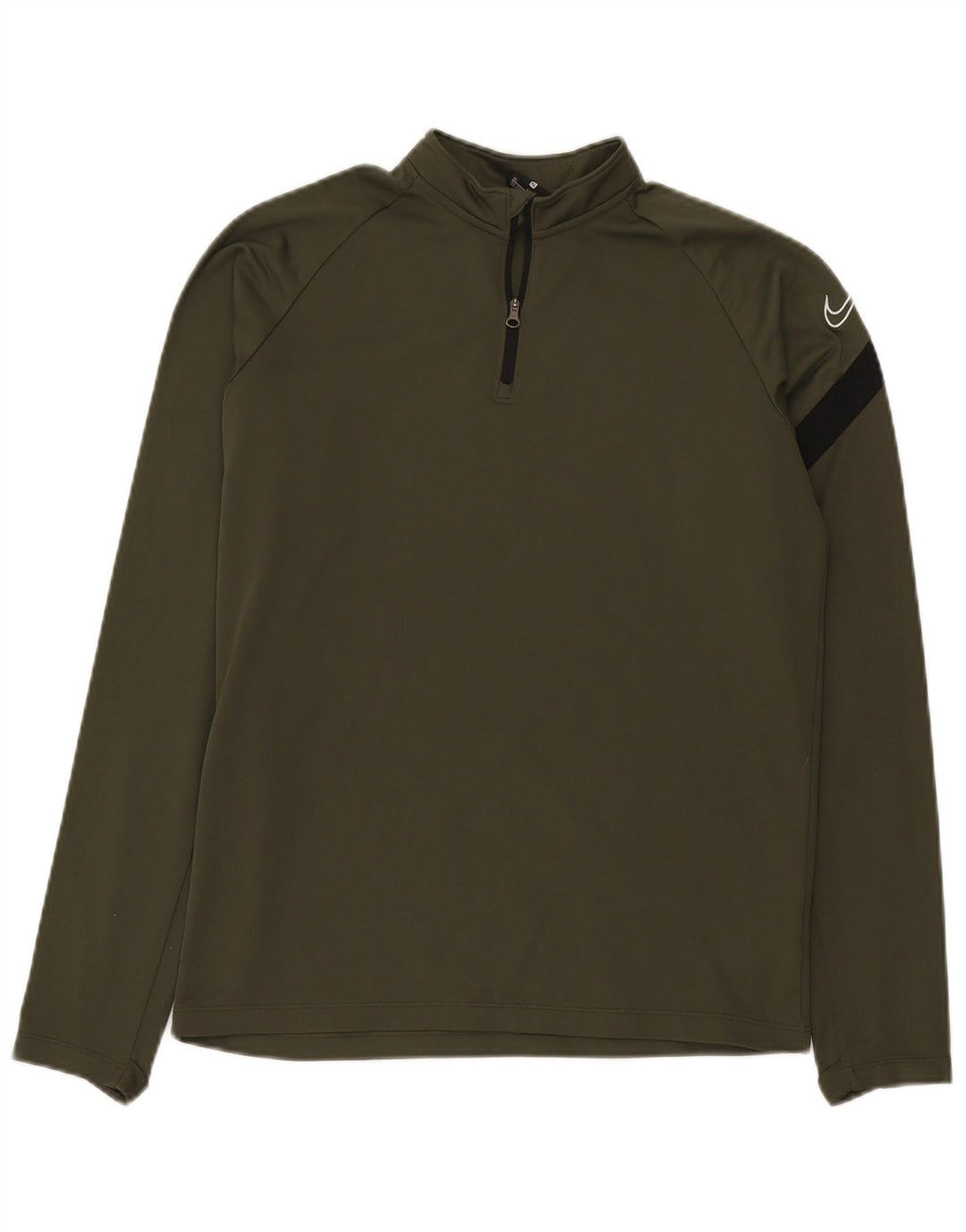 Chłopięcy dres Nike z zamkiem błyskawicznym na szyi, 13-14 lat XL, khaki, blok kolorów