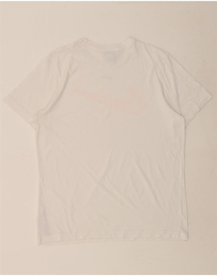 NIKE Mens Graphic T-Shirt Top Medium White Cotton Vintage Nike and Second-Hand Nike from Messina Hembry 