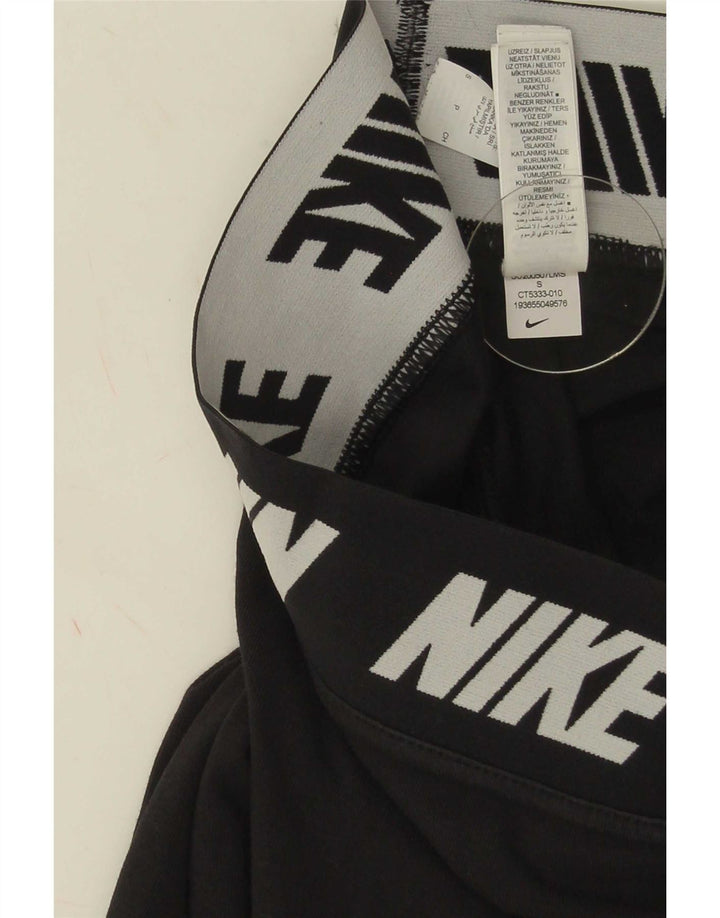 Damskie legginsy Nike Graphic UK 8, małe, czarne, bawełniane