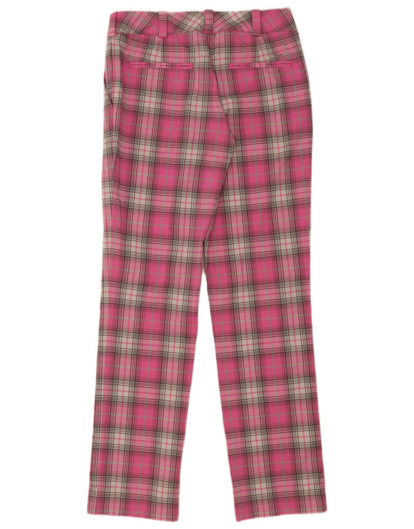 Spodnie damskie Nike Dri Fit Straight Chino UK 8 Small W28 L32 Różowa kratka