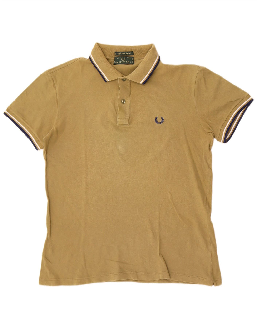 Męska lekka i elastyczna koszulka polo Fred Perry, średnia bawełna khaki