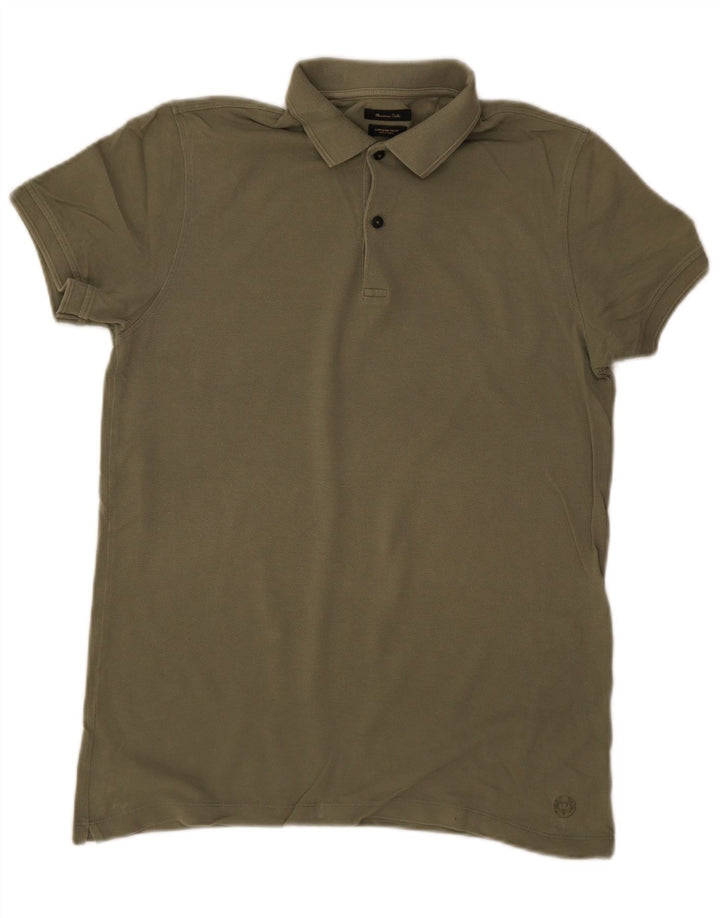 Męska koszulka polo Massimo Dutti, mała, khaki