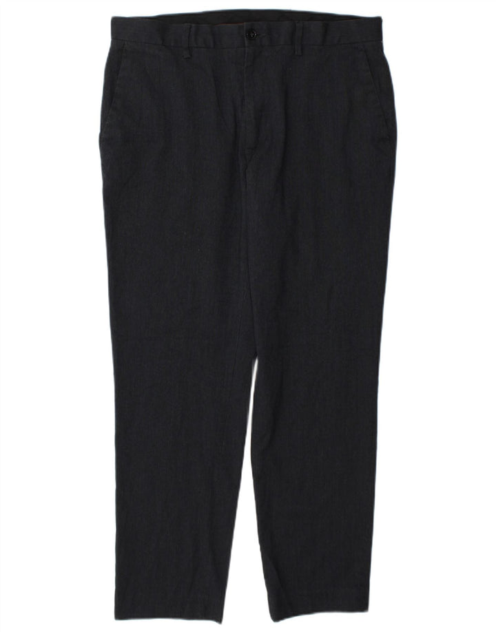Męskie spodnie chino Marks & Spencer Slim Fit W34 L29 Granatowy poliester