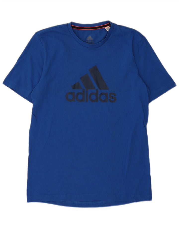 Męska koszulka graficzna Adidas Top Medium Blue