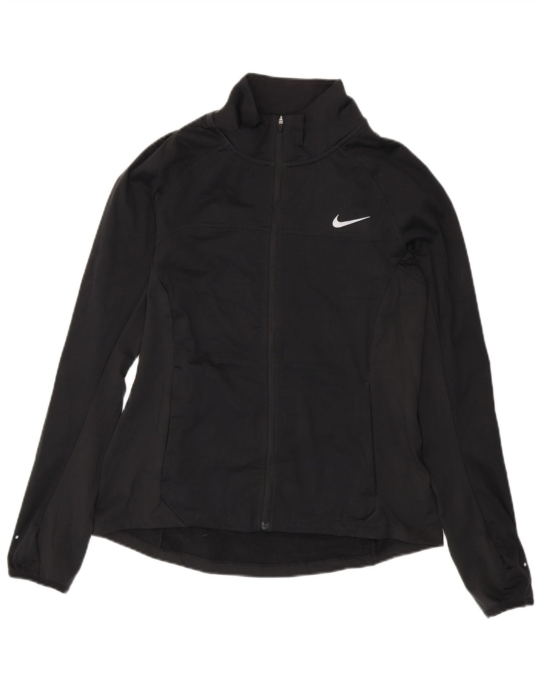 Damska kurtka dresowa NIKE UK 14, średni czarny poliester
