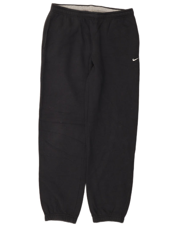 NIKE Mens Tracksuit Trousers Joggers Large Black Cotton