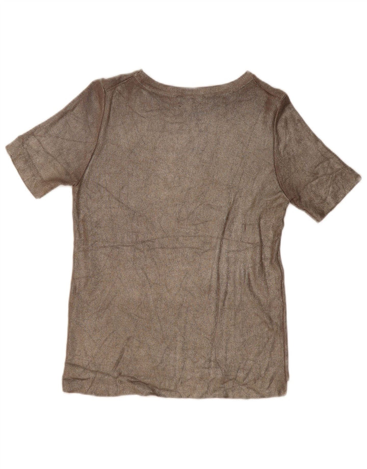 Bluzka damska Zara Top UK 10 Small Beżowa Wiskoza