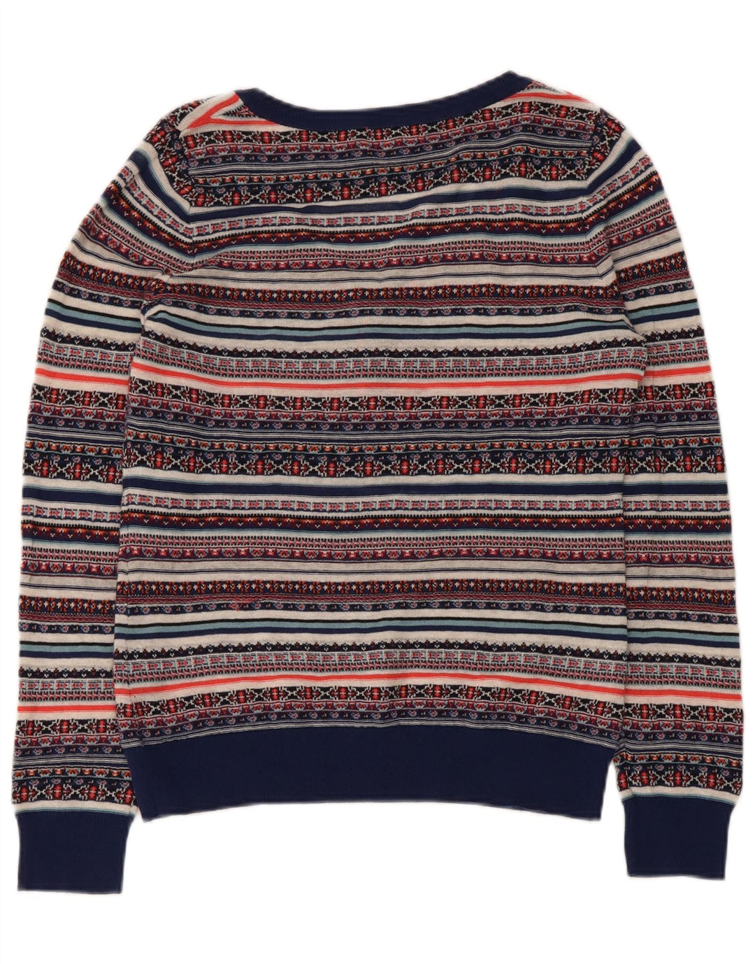 Damski sweter Monsoon z dekoltem w kształcie litery V, UK 12, średni, wielokolorowy Fair Isle