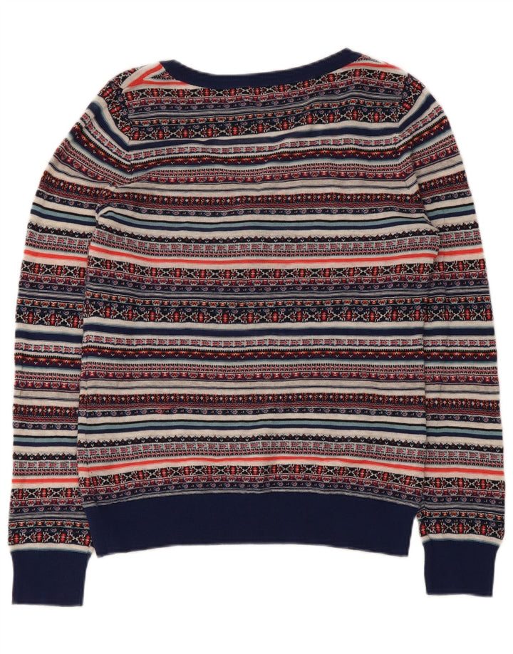 Damski sweter Monsoon z dekoltem w kształcie litery V, UK 12, średni, wielokolorowy Fair Isle