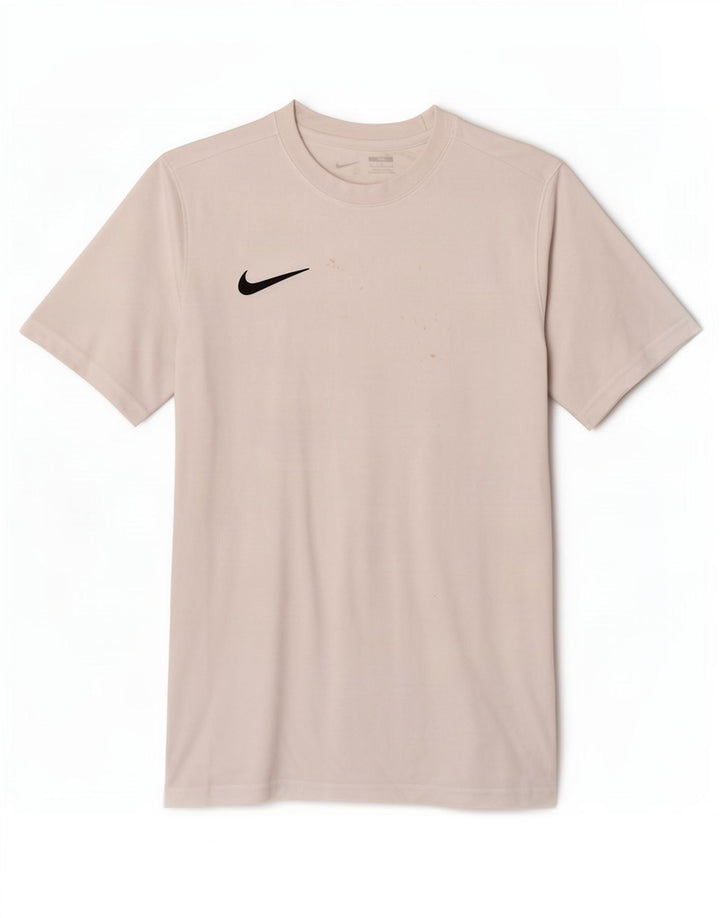 Męski T-shirt Nike Dri Fit Slim Top, średni biały poliester