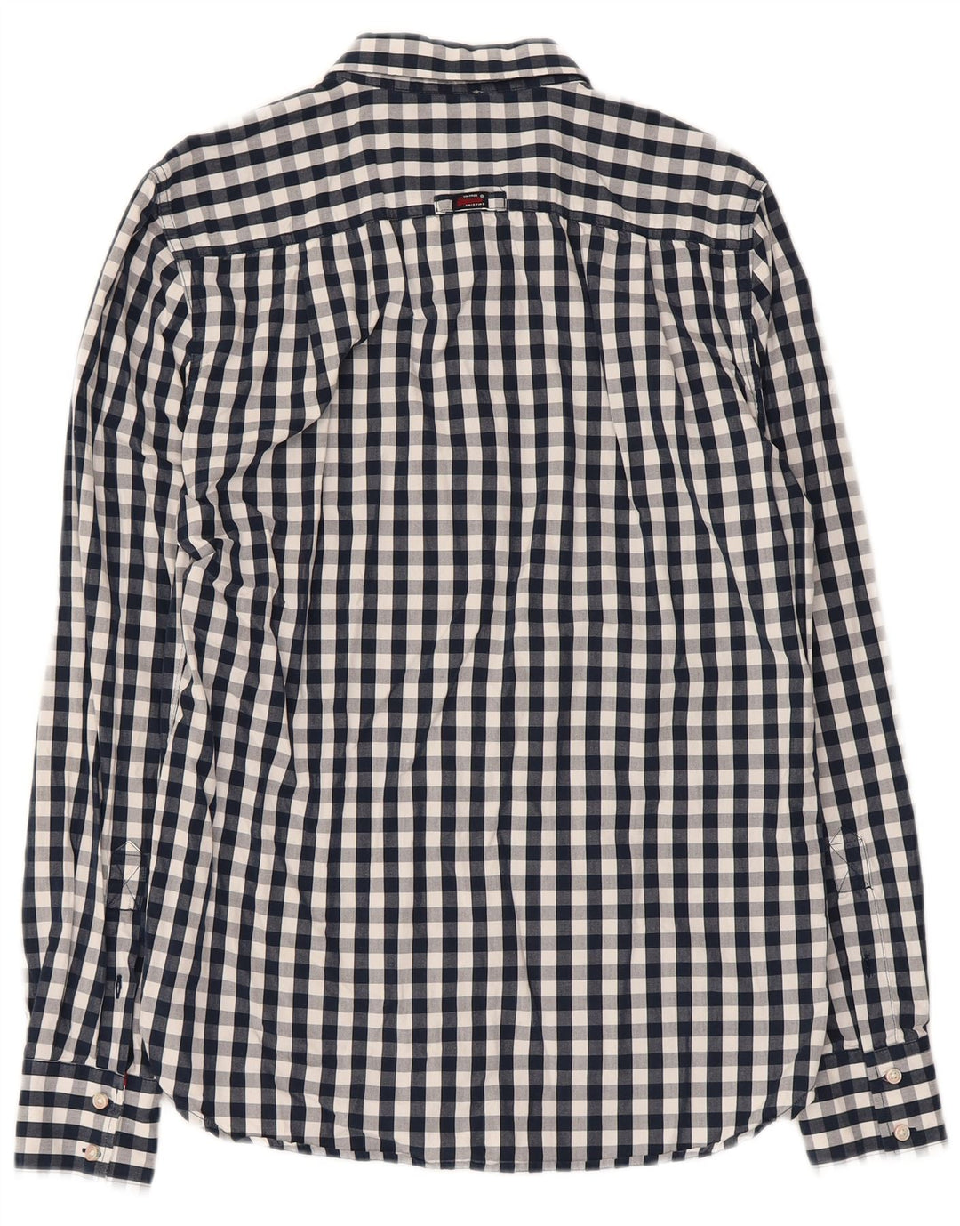 Koszula męska Superdry o luźnym kroju, średnia, granatowa, bawełniana w kratkę