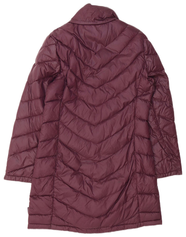 Damski płaszcz ocieplany Calvin Klein UK 14, średni bordowy nylon