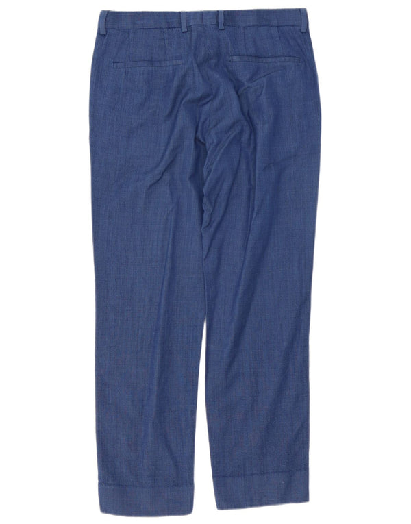 Hugo Boss Mens Straight Chino Trousers IT 48 Medium W32 L28 Blue