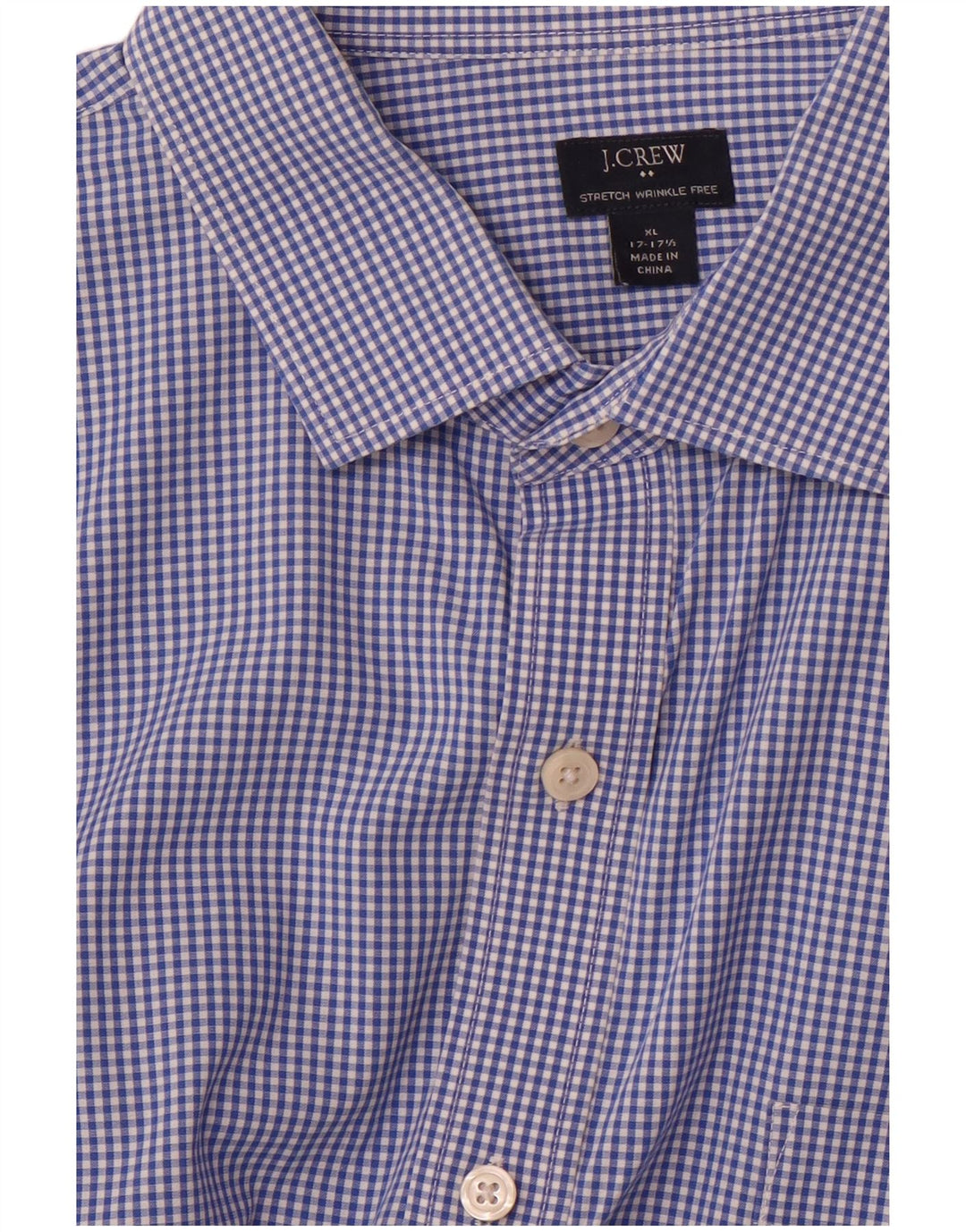 Koszula męska ze stretchem J. Crew, rozmiar 17 17/12 XL, niebieska kratka